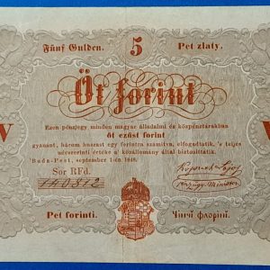 5 Forint 1848 – A legendás piros Kossuth-bankó GOTTO NUMIZMATIKA