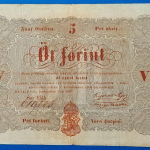 5 Forint 1848 – A legendás piros Kossuth-bankó GOTTO NUMIZMATIKA