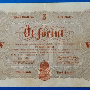 5 Forint 1848 – A legendás piros Kossuth-bankó GOTTO NUMIZMATIKA