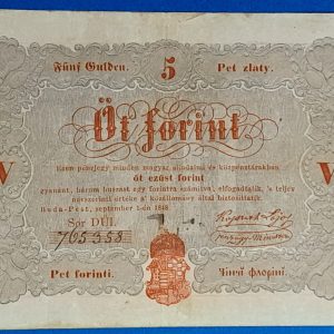 5 Forint 1848 – A legendás piros Kossuth-bankó GOTTO NUMIZMATIKA