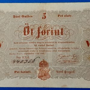 5 Forint 1848 – A legendás piros Kossuth-bankó GOTTO NUMIZMATIKA