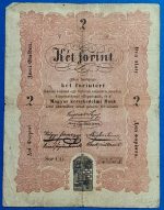 2 forint 1848 – Eredeti Kossuth-bankó a szabadságharc idejéből GOTTO