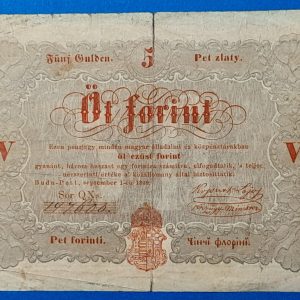 5 Forint 1848 – A legendás piros Kossuth-bankó GOTTO NUMIZMATIKA