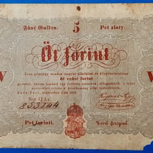 5 Forint 1848 – A legendás piros Kossuth-bankó GOTTO NUMIZMATIKA