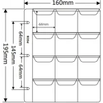 Lefűzhető érmeberakó, 44x44 mm, 10 lapos csomag - GOTTONUMIZMATIKA