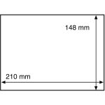 Leuchtturm: Bankjegyvédő tok bélyegekhez és képekhez stb. 210x148 mm A5 -ös kártyákhoz, 50 db / csomag
