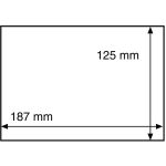 Leuchtturm: Védőtok bélyegekhez és képeslapokhoz,  FDC -khez 187x125 mm-ig, átlátszó 50 db / csomag