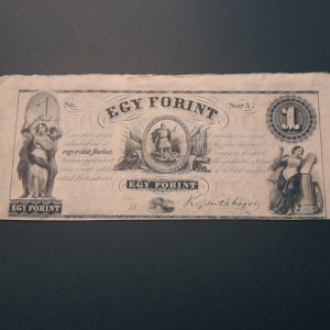 1852. 1 Forint AUNC Kossuth ezüst 1 Forint A sorozat