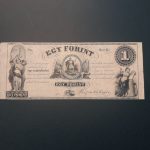 1852. 1 Forint UNC Kossuth ezüst 1 Forint  B sorozat