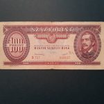 1949.10.24 100 Forint F "Rákosi címer"