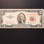 1953. 2 Dollár F piros pecséttel - Granahan & Dillon aláírásával