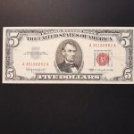 1963.5 Dollár VF Piros pecséttel
