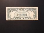 1985. 5 Dollár VF San Fransiscoi kiadás - Ortega & Baker aláírásával - Image 2