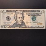 2017. 20 Dollár UNC Atlantai kiadás - Carranza & Mnuchin aláírásával