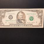 1985. 50 Dollár VF New Yorki kiadás - Ortega & Baker aláírásával