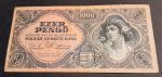 1945.    1.000 Pengő VF  Bélyeg nélküli változat