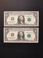 2003. 1 Dollár UNC Sorszámkövető New Yorki kiadás- Marin & Snow aláírásával
