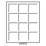Leuchtturm: Érmedoboz 12 négyzet alakú rekesz 64 mm füst színű - Image 2