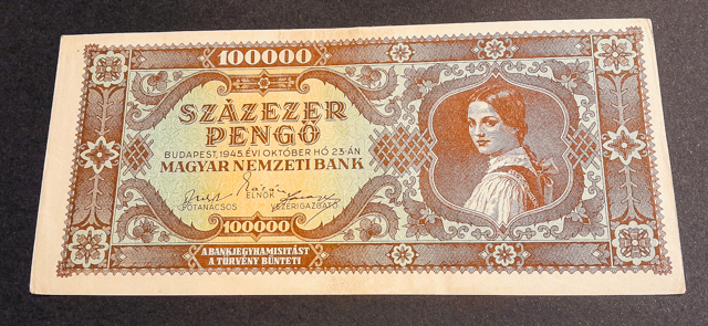 0312 1945. 100.000 Pengő EF - Image 1