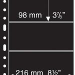 Leuchtturm: GRANDE 3S papírpénz berakólap csomag, fekete
