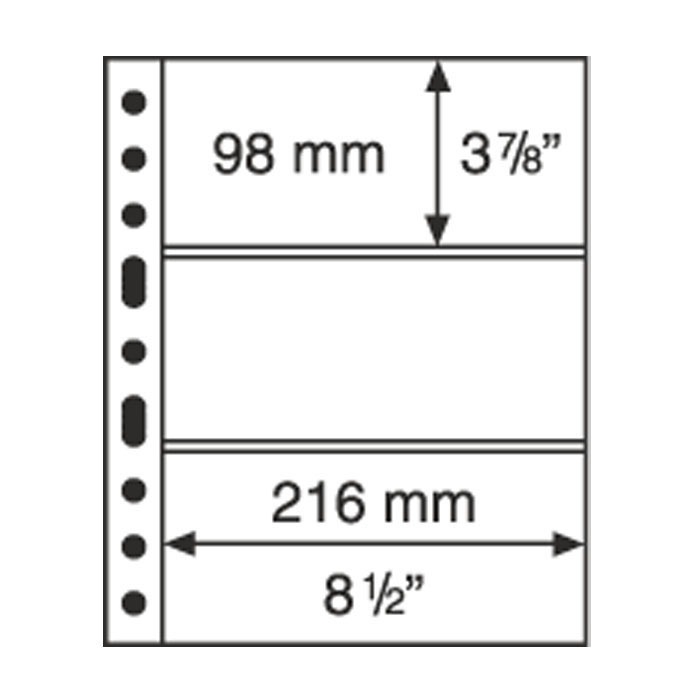 308439 Leuchtturm: GRANDE 3C papírpénz berakólap csomag - Image 1