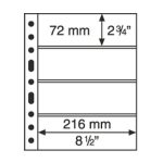 Leuchtturm: GRANDE 4C papírpénz berakólap csomag