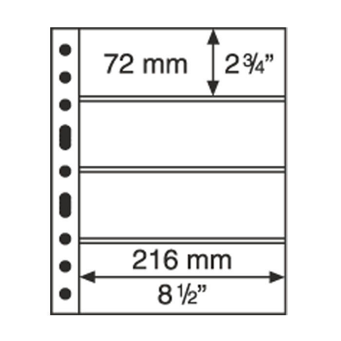 316329 Leuchtturm: GRANDE 4C papírpénz berakólap csomag - Image 1