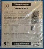Leuchtturm: NUMIS MIX érmelapok 33 zseb különféle Ø-ekhez 5 db / csomag - Image 2