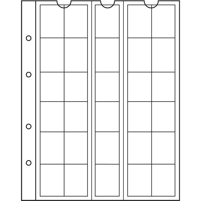 323463 Leuchtturm: NUMIS érmelapok 30 zsebes 25 mm 5 db / csomag - Image 1