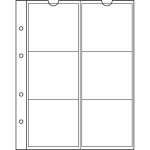 Leuchtturm: NUMIS érmelapok 6 zseb 55 mm  5 db / csomag