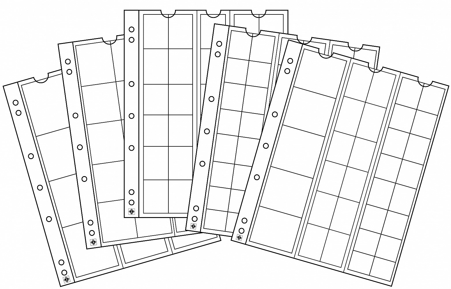 338347-1 Leuchtturm: NUMIS Sort érmelap, különböző méretek - Image 1