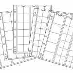 Leuchtturm: OPTIMA Érmelapok vegyes zsebekkel OPTIMA 42, 27, 20, 34 (2x) 5 db-os csomag