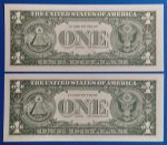 1957. 1 Dollár UNC Sorszámkövető Kék pecséttel - Image 2