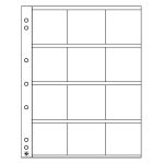 Leuchtturm: NUMIS érmelapok 12 érmetartóhoz ( 50 x 50 mm) 5 db /csomag