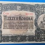 1923. 10.000 Korona  VF Magyar Pénzjegynyomda jelöléssel