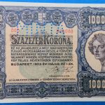 1923. 100.000 Korona " MINTA" perforációval AUNC, Orell-Füssli Pénzjegynyomda,