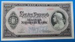 1926. 100 Pengő AUNC "MINTA" perforációval, 0-sor és sorozatszámmal