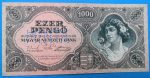 1945.    1.000 Pengő AUNC "MINTA" perforációval, sorszám nélkül