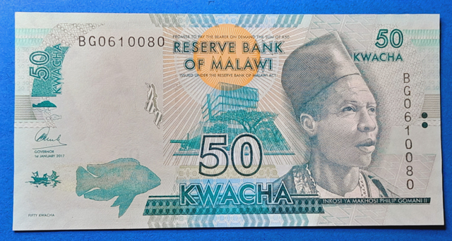 B0005-1 2017. 50 Kwacha UNC - Image 1