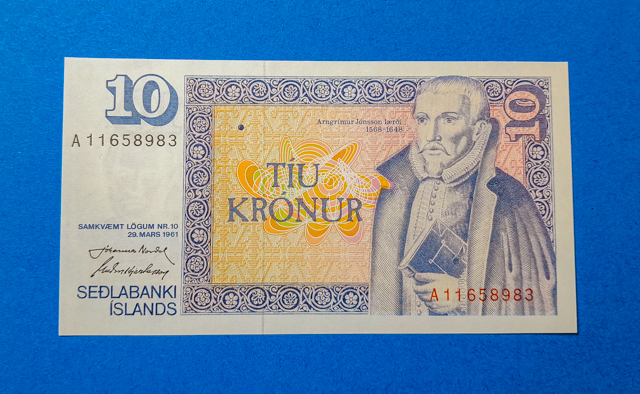 B0034-1 1961. 10 Krónur UNC - Image 1