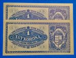 1920.   1 Korona  UNC  Sorszámkövető - Image 2