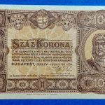 1923.   100 Korona UNC "kis alakú" Magyar Pénzjegynyomda jelöléssel