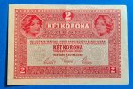 1917. 2 Korona VF+ "DEUTSCHÖSTERREICH" felülbélyegzéssel