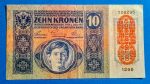 1915. 10 Korona VG- "DEUTSCHÖSTERREICH" felülbélyegzéssel