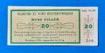 1920.   20 fillér  UNC  Világítási és Vízmű Rt
