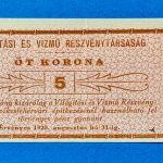 1920.  5 Korona EF Világítási és Vízmű Rt