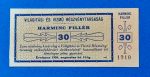 1920.   30 fillér UNC Világítási és Vízmű Rt