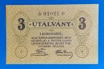 1919.   3 Korona UNC Pester Lloyd