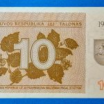 1991.  10 Talonas UNC