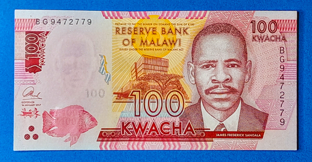 B0133-1 2017. 100 Kwacha UNC - Image 1